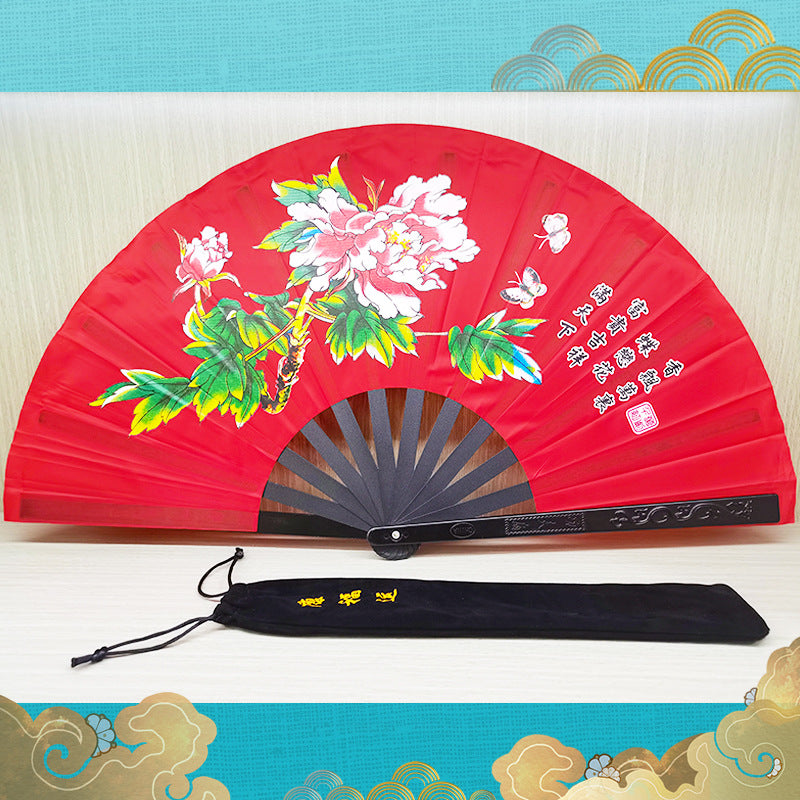 Tai Chi Fan, Chinese Dragon Phoenix Martial Arts Fan for Practice & Stage Performance