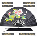 Tai Chi Fan, Chinese Dragon Phoenix Martial Arts Fan for Practice & Stage Performance